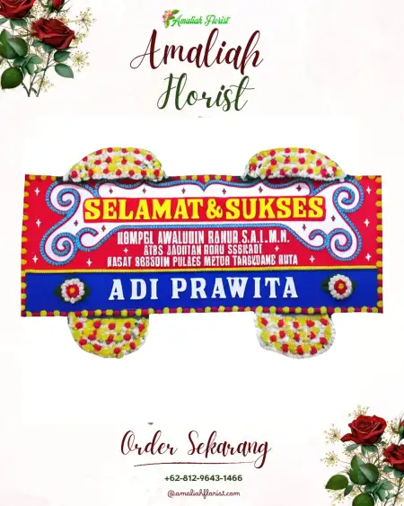 Papan Bunga Ucapan Selamat Peliatan